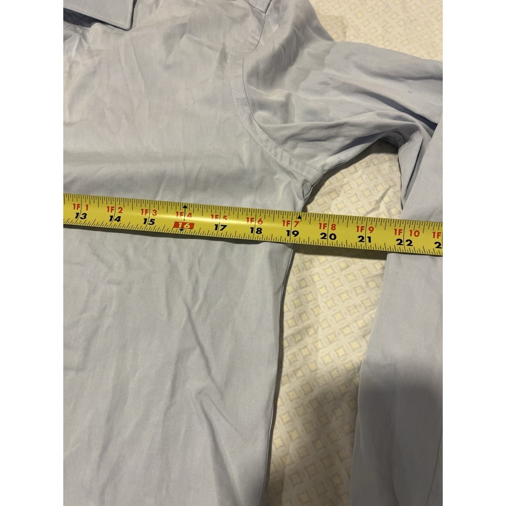 Suit Supply Cotton Two Ply Light Blue Dress Shirt Tessitura Monti Size 38 15 - Picture 6 of 8
